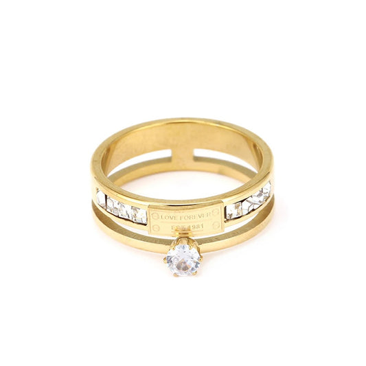 PLATUS ŽIEDAS SU AKMENUKAIS