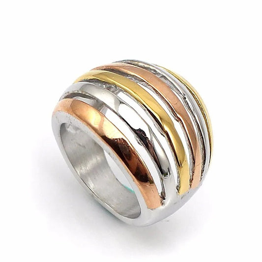 PLATUS ŽIEDAS TRISPALVIS