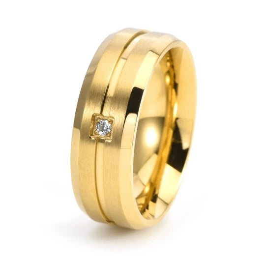 PLATUS ŽIEDAS SU AKMENIU